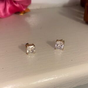 Big diamond earrings